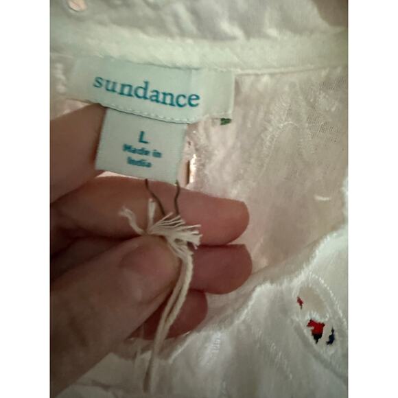 Sundance Ayre white top NWT womens L - Picture 7 of 10